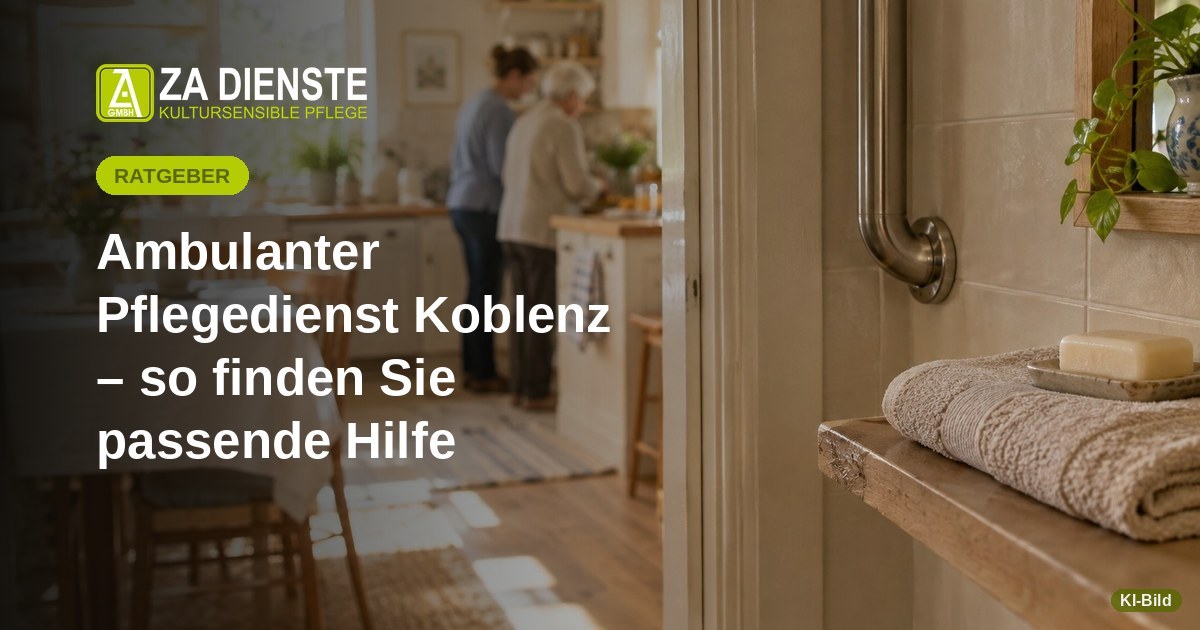 Ambulanter Pflegedienst Koblenz – so finden Sie passende Hilfe