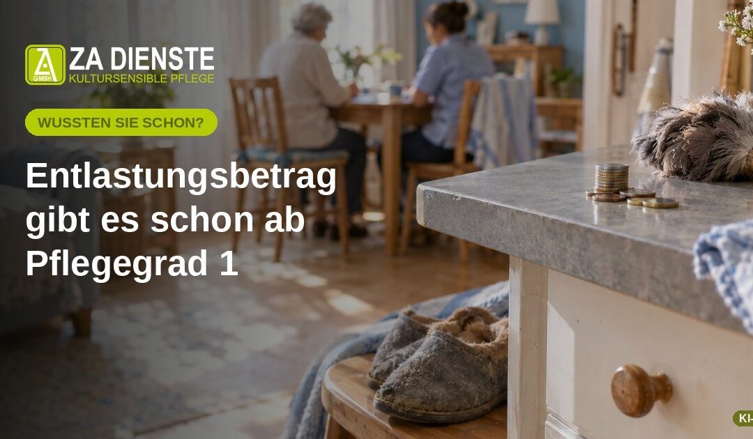 Entlastungsbetrag gibt es schon ab Pflegegrad 1