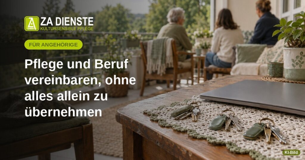 Pflege und Beruf vereinbaren, ohne alles allein zu übernehmen